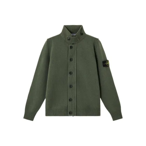 Stone Island Зеленый Мужской Трикотаж