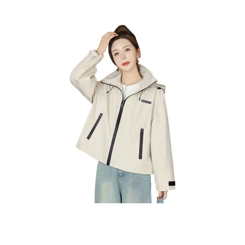 Cypress House Куртки и Пальто Женские Экрю