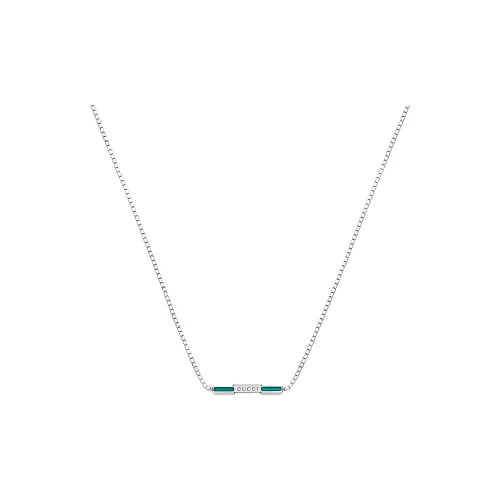GUCCI 18К Белое золото Ожерелье Унисекс Серебро
