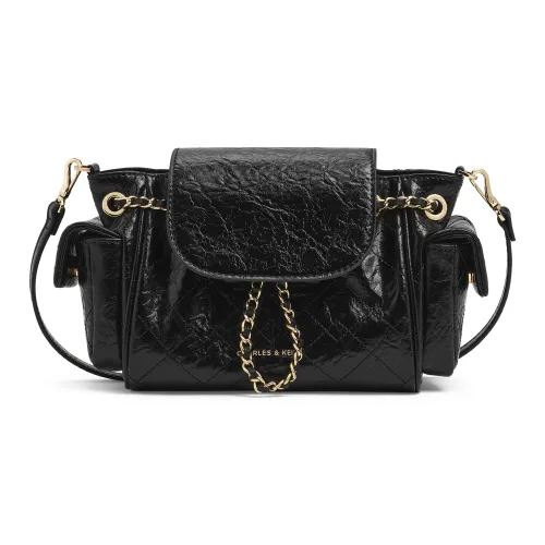 CHARLES KEITH ПУ (полиуретан) Подмышечный рюкзак маленький женский многоцветный