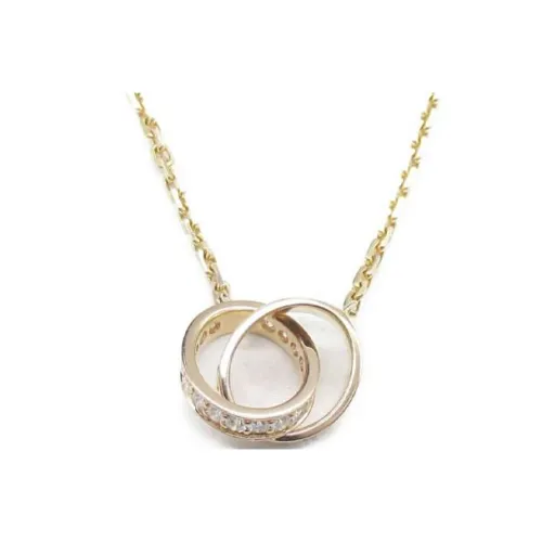 Cartier 18K Розовое золото ожерелье с бриллиантами женское