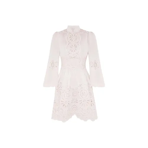 Zimmermann SS25 Длинное платье с длинными рукавами цвет слоновая кость женское