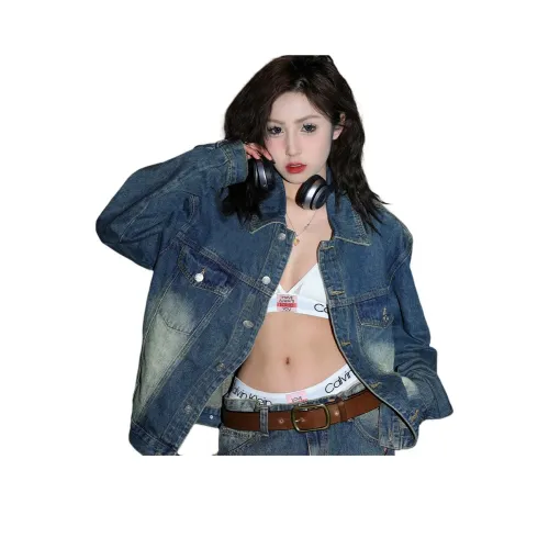 GECKOGOGO Темно-синий Куртка Унисекс