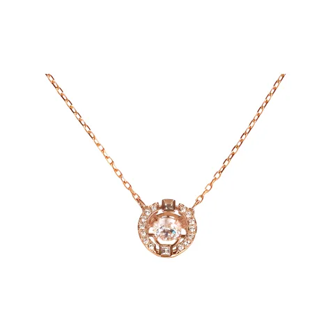Swarovski Sparkling Dance Кристалл Swarovski Ожерелья Женские Розовое Золото