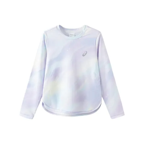 ASICS Фиолетовый Цветочный Дизайн Цвет Школьный возраст T-Рубашки