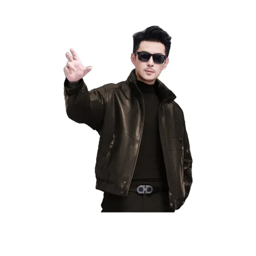 KAISER Кожа Куртка Унисекс Черный