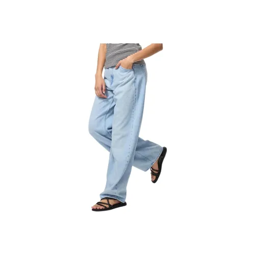 UNIQLO Розовые/синие Женские Джинсы