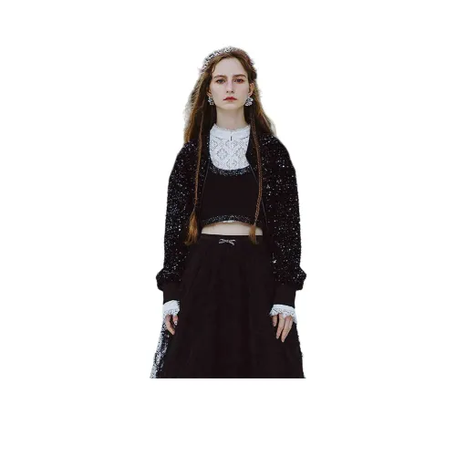 JORYAweekend Бейсбольная куртка Женская Черная