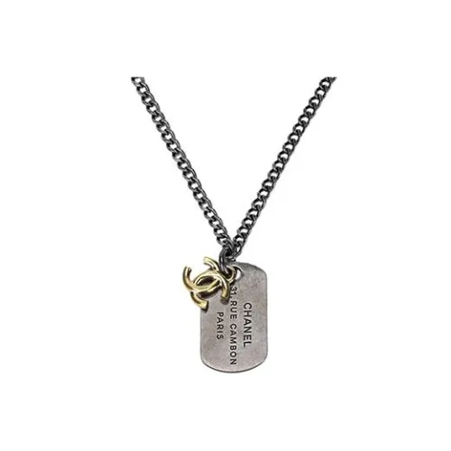 CHANEL Double C Металлические ожерелья Унисекс