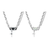 Обсидиан, ожерелье, парное