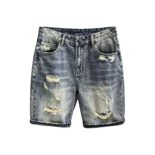 YEARNED Синие Унисекс Джинсовые Шорты