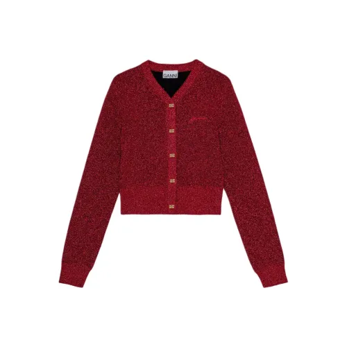GANNI FW24 Свитер Женский Гоночный Красный