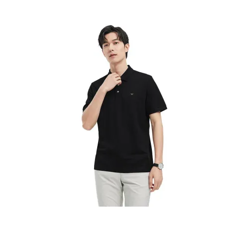 SEPTWOLVES Мужская черная поло