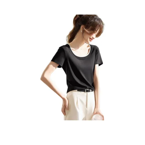 Mo Han Yi Mei T Рубашка Женская Черная