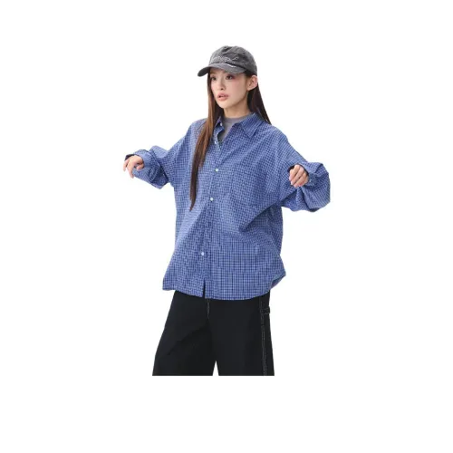 RDRE Синий Унисекс Рубашки