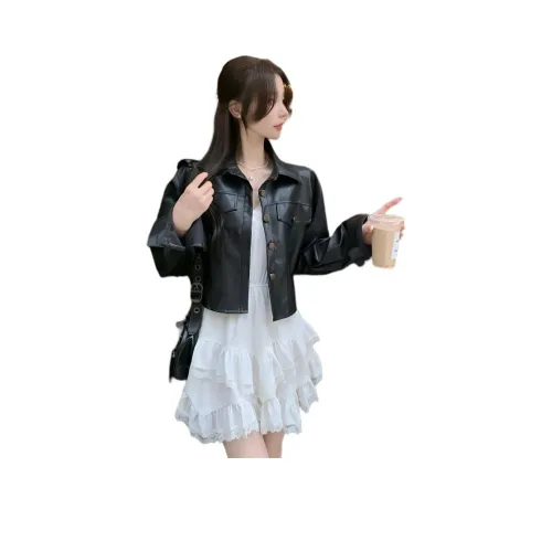 FOCOS STUDIO Кожа Куртка Женская