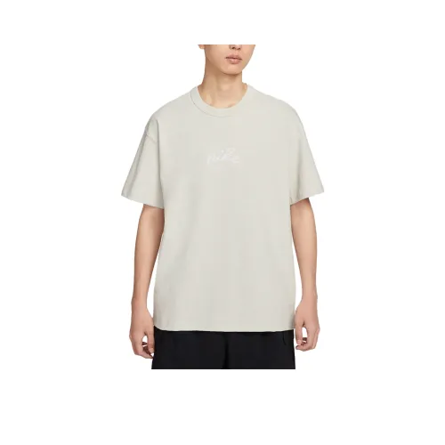 Nike Светло-серые Мужские T-рубашки