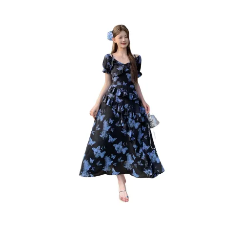 ZCDECO Короткое платье с короткими рукавами женское