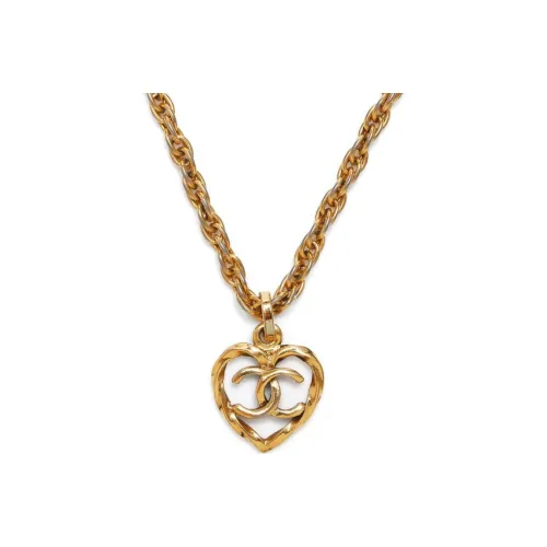 CHANEL CC Золотое Покрытие Ожерелья Женские Золото