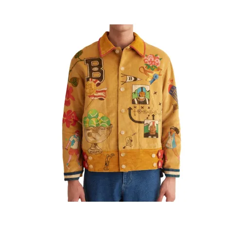 Bode Желтый Мужской Куртки