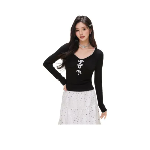 I'M ONE Черные Женские Футболки