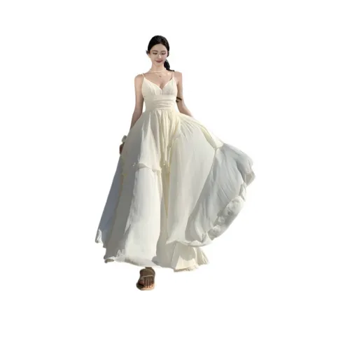 XIAOJUCHUANLI Юбка-платье Женское Светлый Абрикос