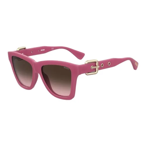 MOSCHINO Nylon Rectangular Sunglasses Women's Pink