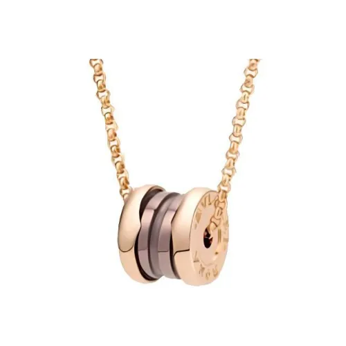 BVLGARI B.Zero1 Series 18К Розовое золото Ожерелье Унисекс Розовое золото