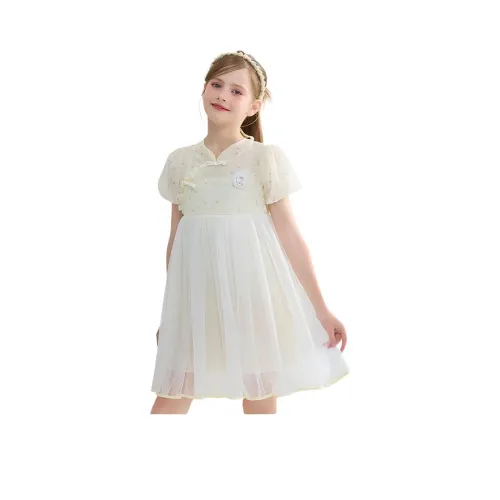 Санрио Платье Желто-Белое для детей 3-7 лет