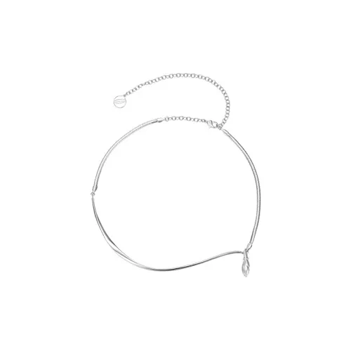 Lost In Echo Матовый Серебряный Ожерелье Женское