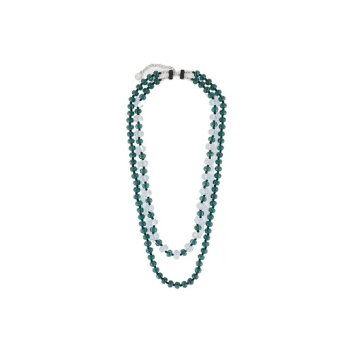 EMPORIO ARMANI Полиметилметакрилат Brass Necklaces Женские Синий