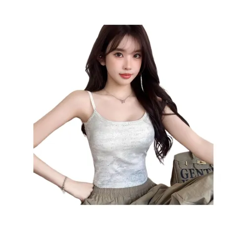 ABBY GODDESS Топ на бретелях Женский Белый