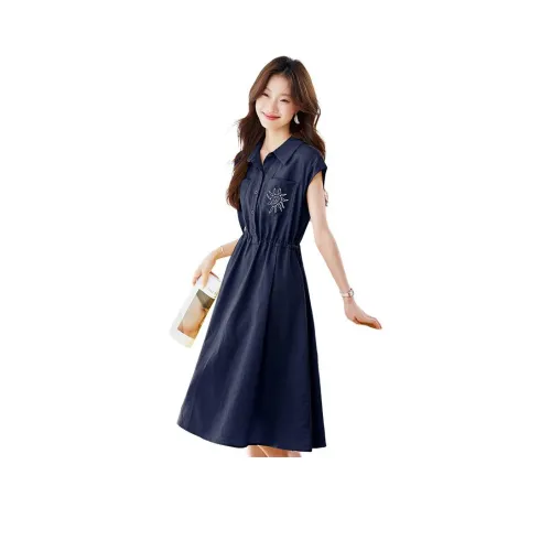 X MOOM Женские Платья с Короткими Рукавами