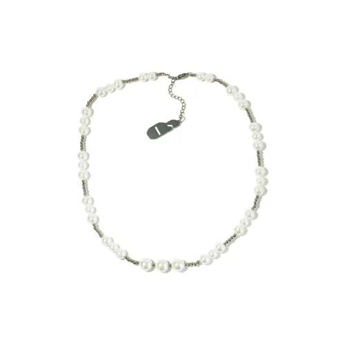 Get'em ON Shell Pearl Crushed Stone Necklaces Unisex