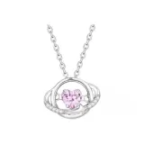 Галактическое сердце ожерелье, розовый