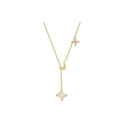 West Island Титановая сталь Ожерелье Золотое Женское