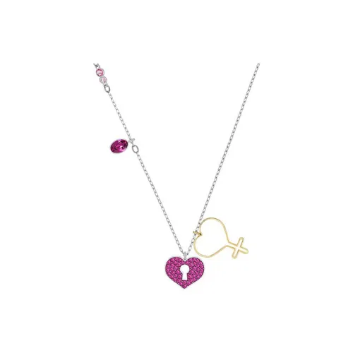 Swarovski MINE Кристалл Swarovski Ожерелья Женские Белые Золото с Покрытием