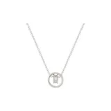 Серебряная цепочка для шеи с ключицей