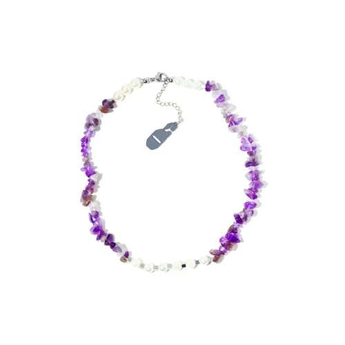 Get'em ON Фиолетовый Галька Белая Раковина Бусина Ожерелье Женское