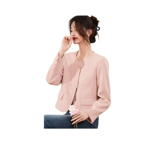 Like The Age Of Water Вельвет Feel Пальто Женское Розовый