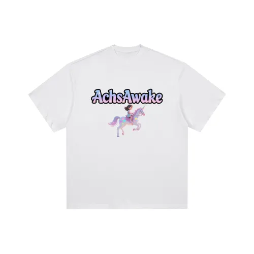 ACHS AWAKE Белая унисекс футболка