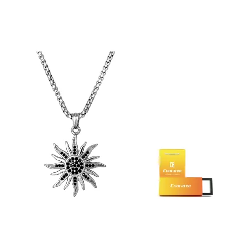Cooraree Титановые стальные ожерелья унисекс