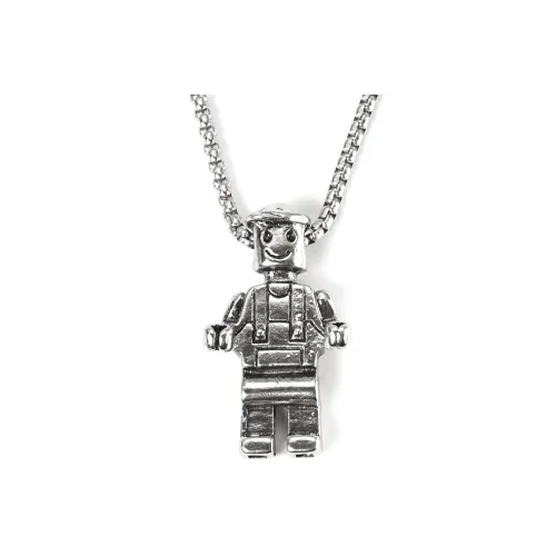 OWNREWARDS Титановая сталь Ожерелье Серебряное Унисекс