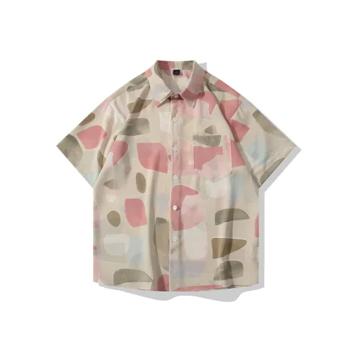 BINLIKE Хаки Унисекс Рубашки