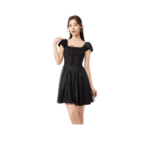 Love To Serve Короткий рукав Платье Женское