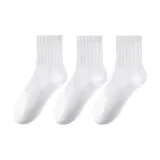 3 шт (Белый/Ботинки до середины икры)