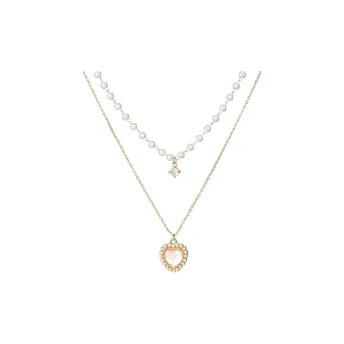 NATURALLYJOJO Искусственная жемчужина циркон ожерелья женские золото