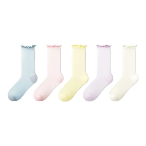 PRIMEET Носки Crew Женские упаковка из 5 пар