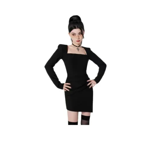 SKYA Длинное платье с длинными рукавами женское