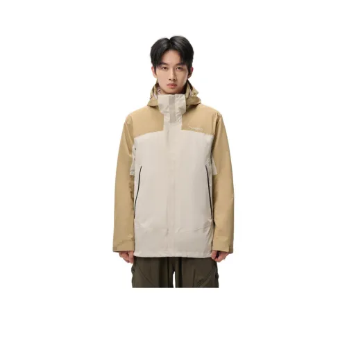 TOREAD Водонепроницаемый Ветрозащитный Устойчивый к истиранию Термический ветровка Мужская Pebble \ Дерево